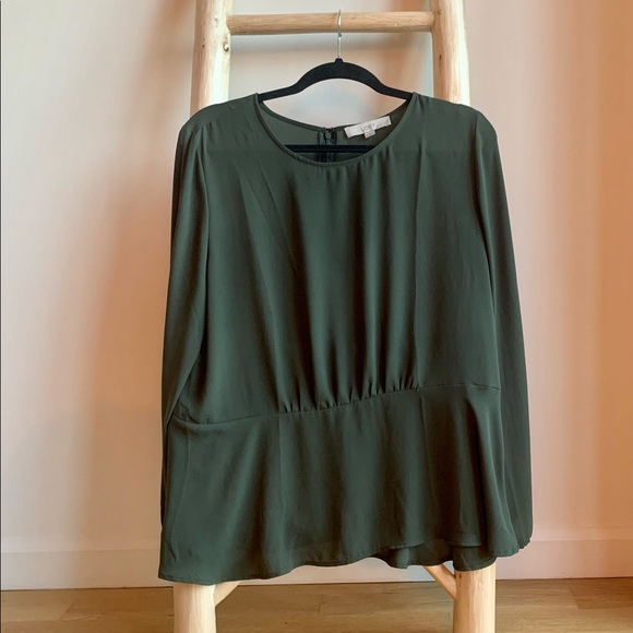 LOFT Tops - LOFT Olive Blouse